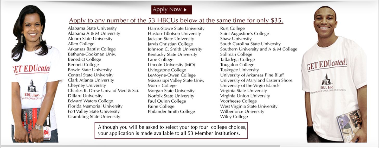 common black college application number